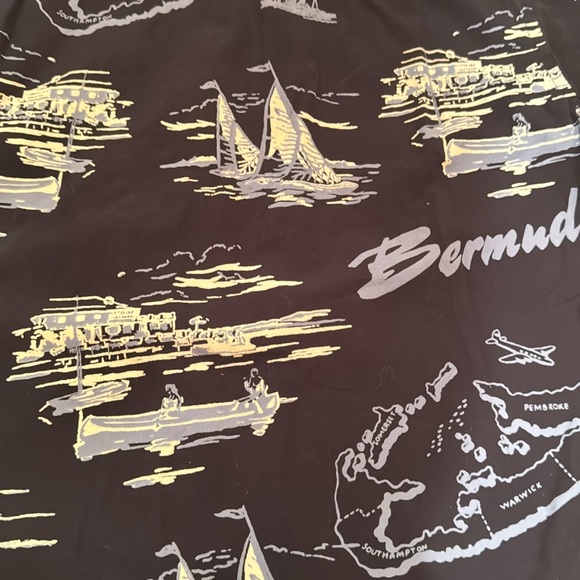 Gap Bermuda shirt Hawaiian button down dress top boys kids vacation resort luau - Picture 5 of 10